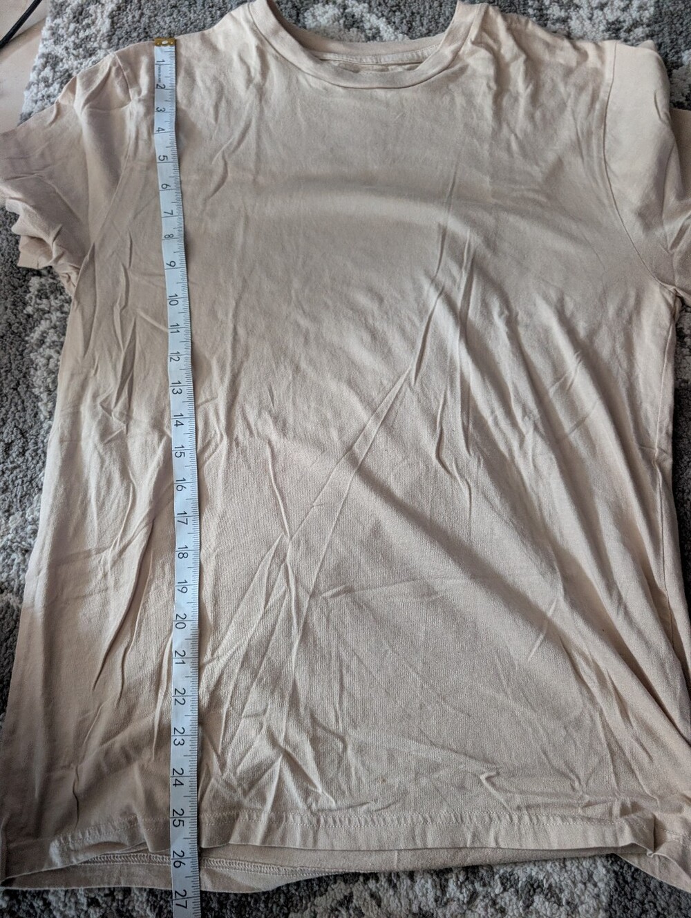 H&M Neutral Beige Basic Tee - Picture 4 of 5